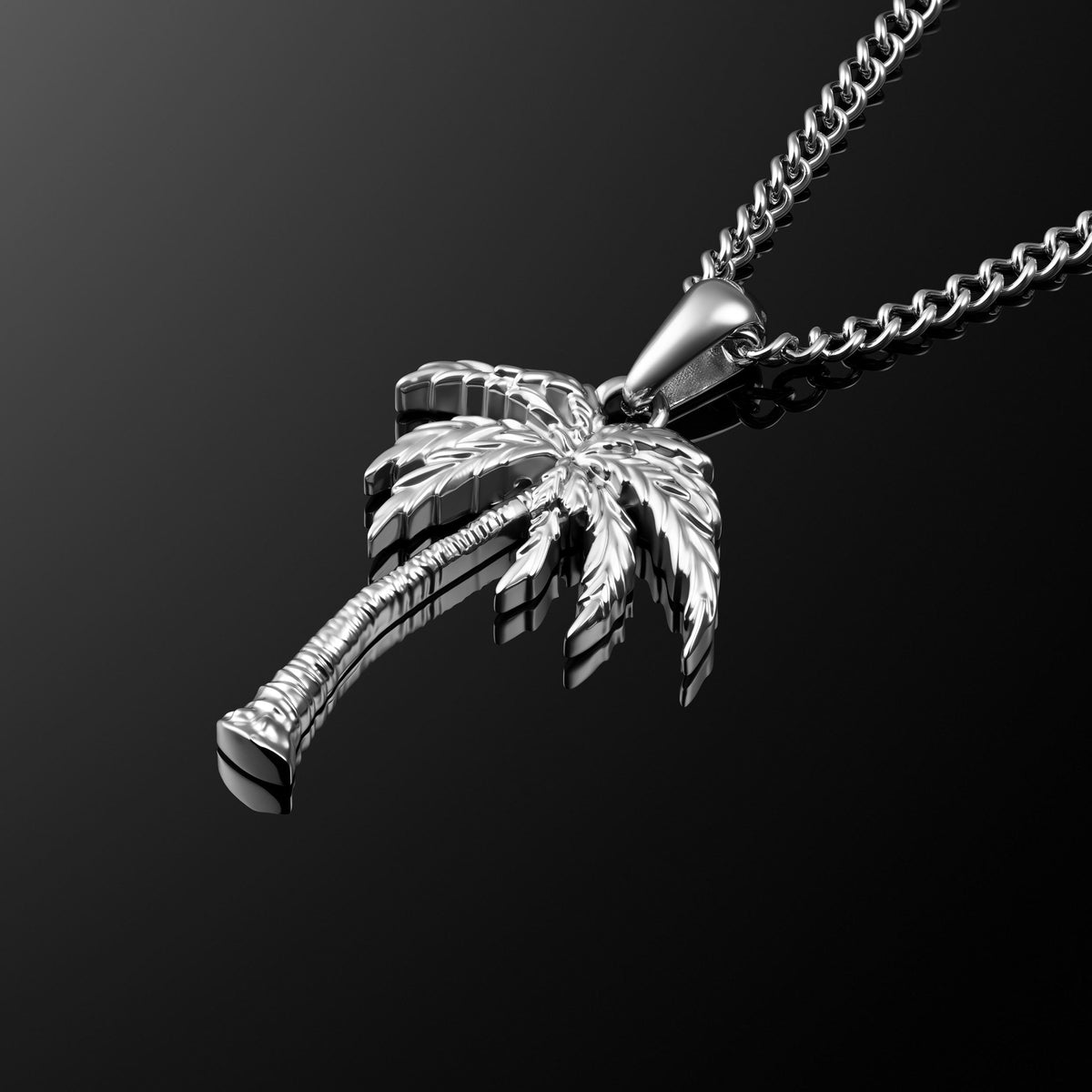 Unshakeable: Palm Tree Pendant - Silver