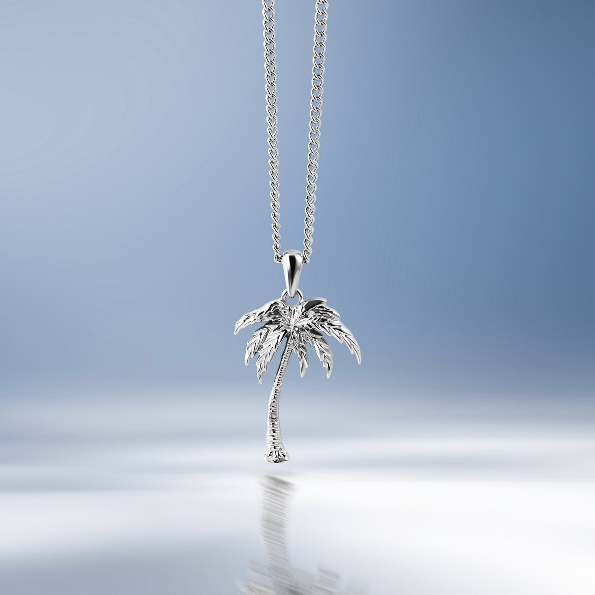 Unshakeable: Palm Tree Pendant - Silver