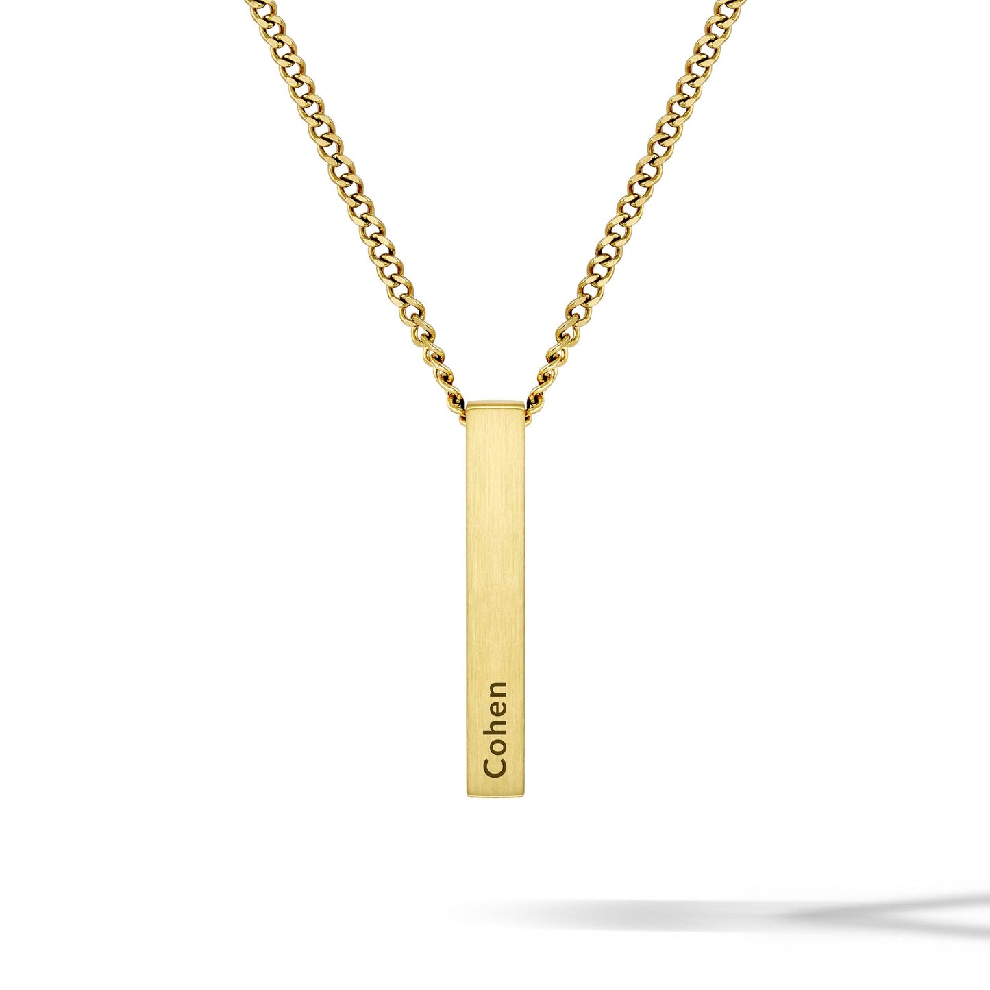 Pillar Pendant - 14K Gold