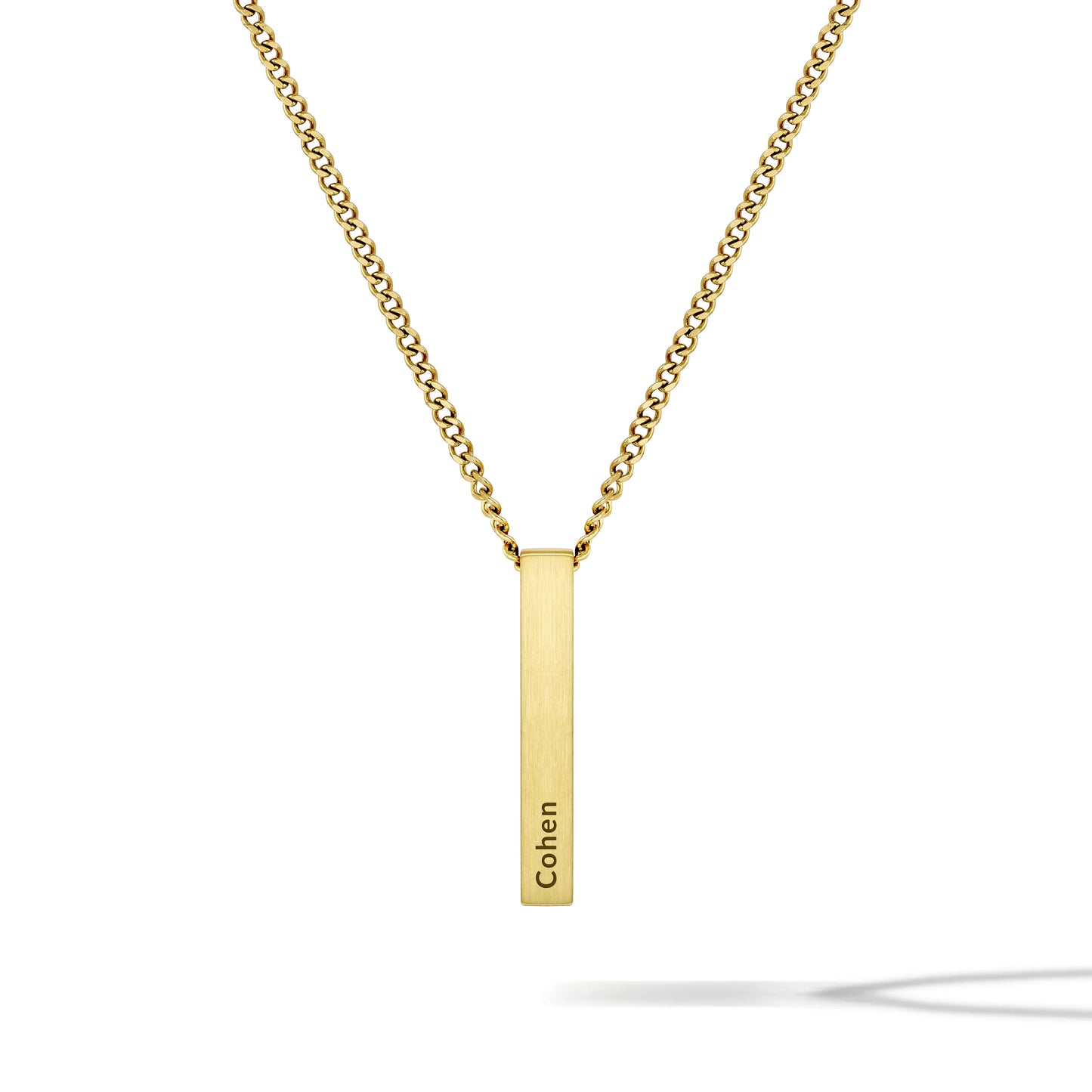 Pillar Pendant - 14K Gold