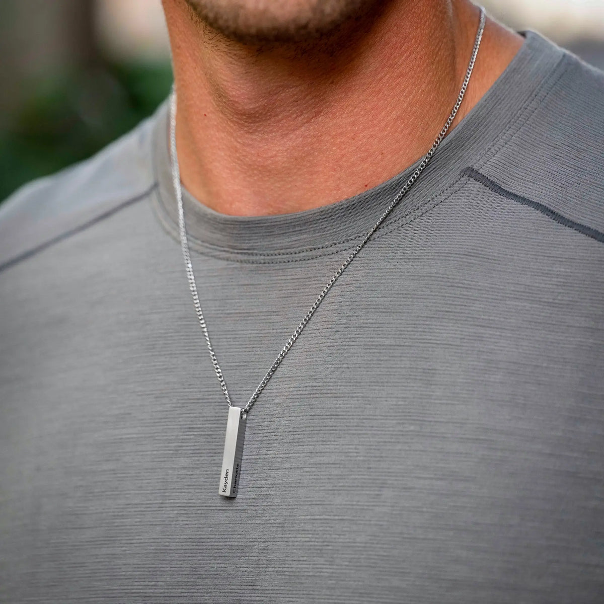 Pillar Pendant - Silver