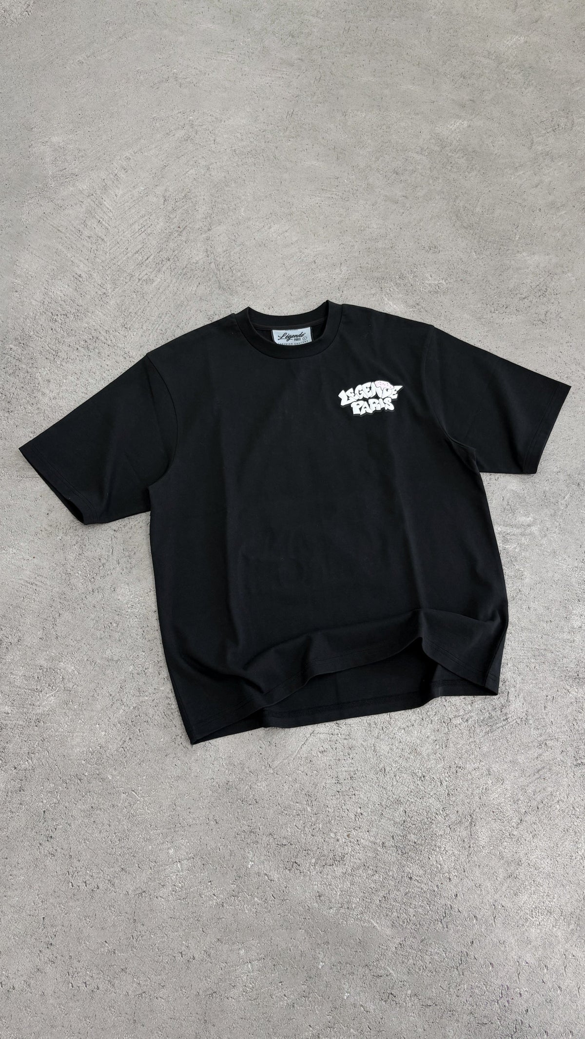 Legende Paris GAME IS RIGGED T-SHIRT - BLACK — XS — Detail View