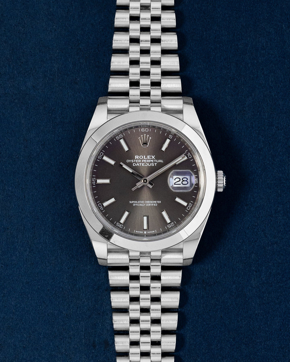 Rolex Datejust Rhodium Dial 126300