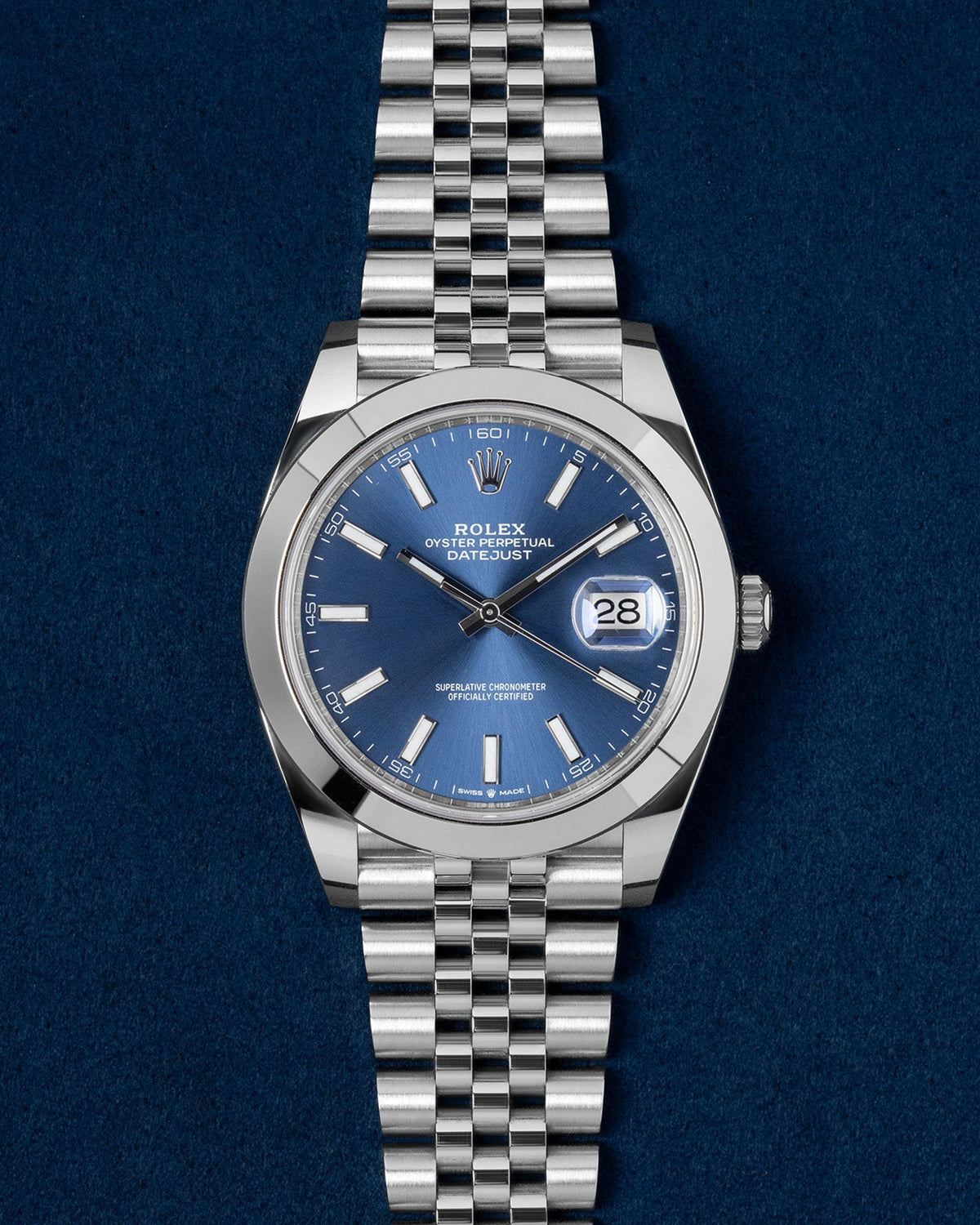 Rolex Datejust Blue Dial Jubilee 126300