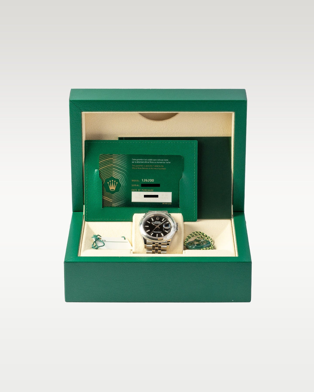 Rolex Datejust Black Dial 126200