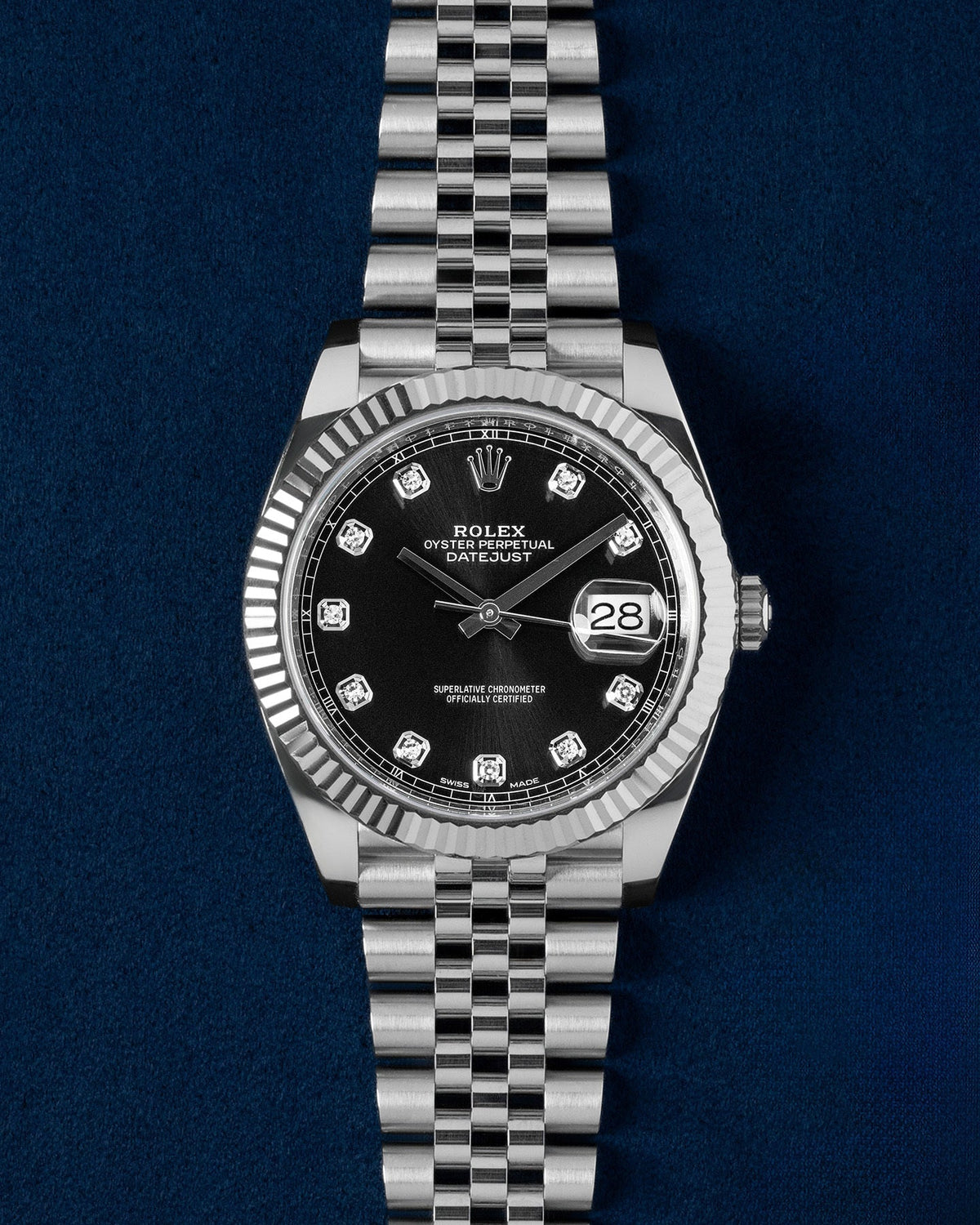 Rolex Datejust Black Diamond Dial 126334