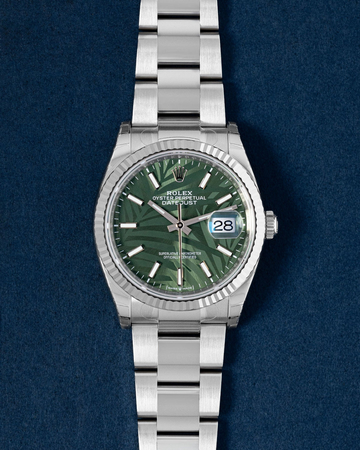 Rolex Datejust Green Palm Dial 126234