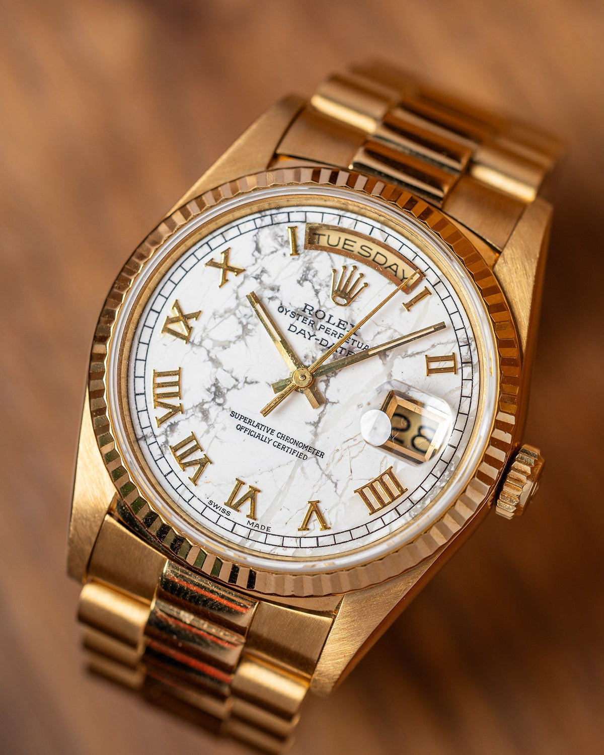 Rolex Day-Date Marble Dial 18238