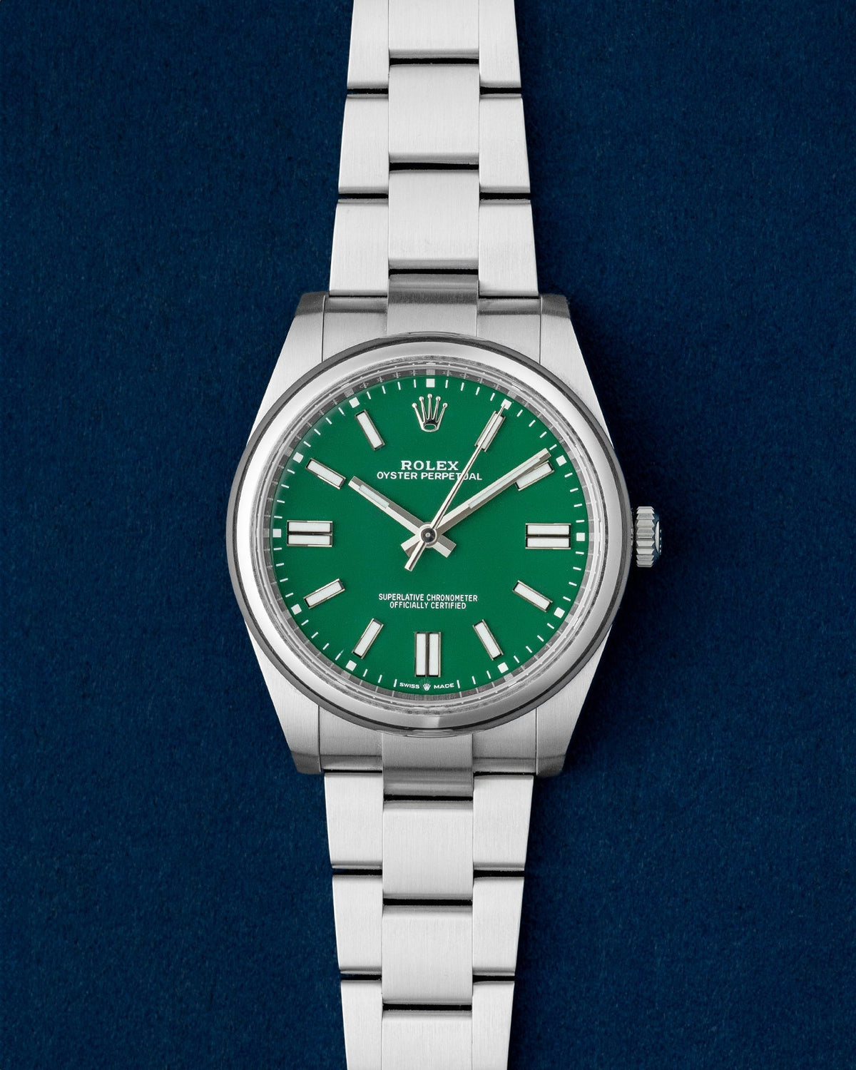 Rolex Oyster Perpetual Green Dial 124300