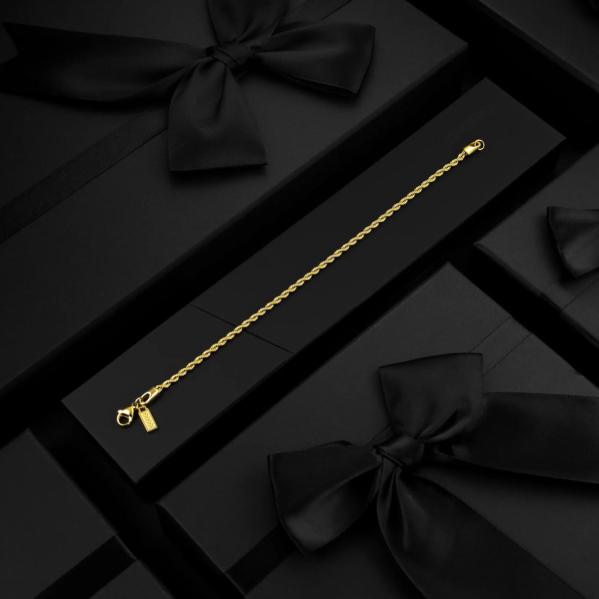 Rope Chain Bracelet, 2.5MM - 14K Gold