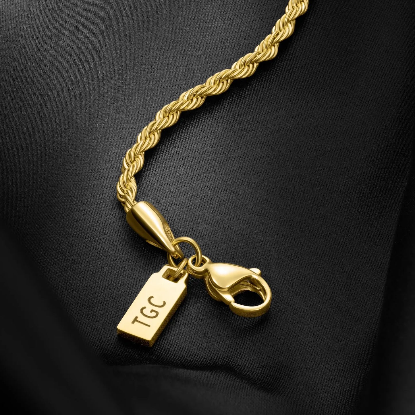 Rope Chain Necklace, 2.5MM - 14K Gold