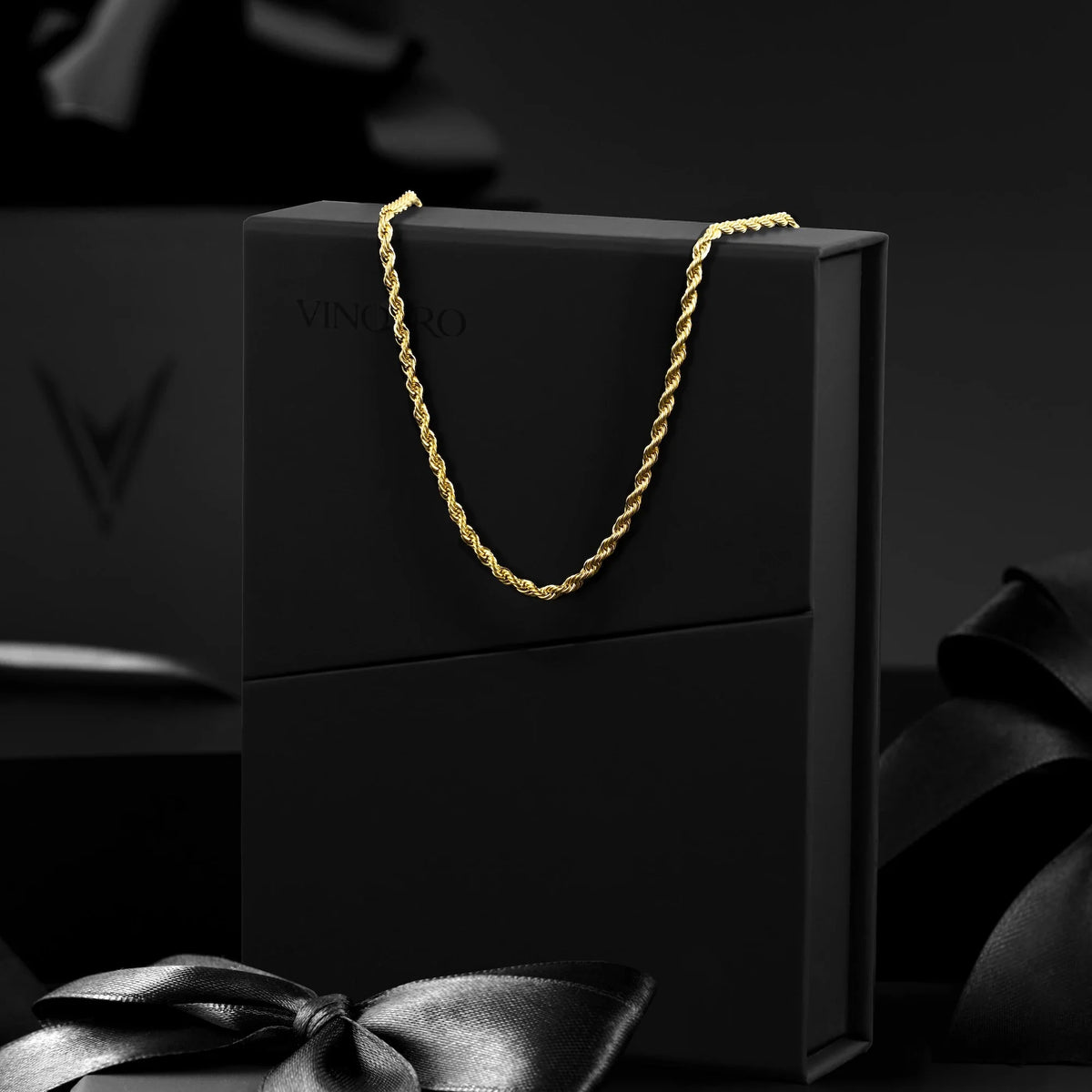 Rope Chain Necklace, 2.5MM - 14K Gold