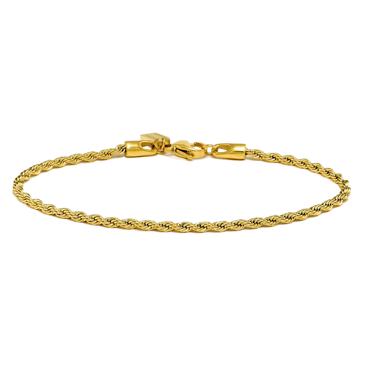 Rope Chain Bracelet, 2.5MM - 14K Gold