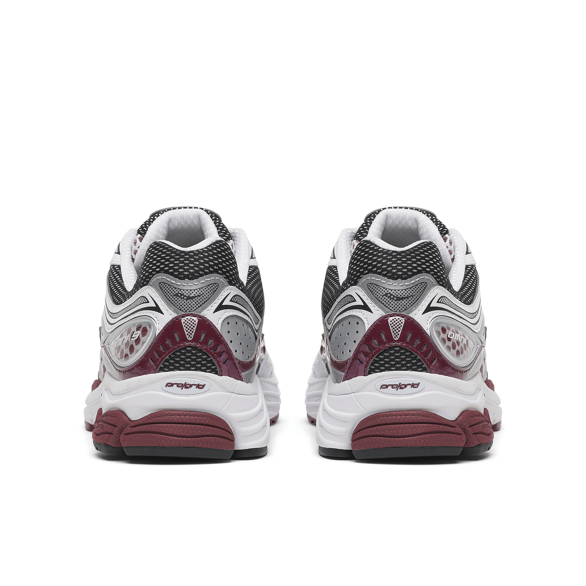 Saucony Progrid Omni 9 OG 'White Maroon' — UK 1 — Detail View
