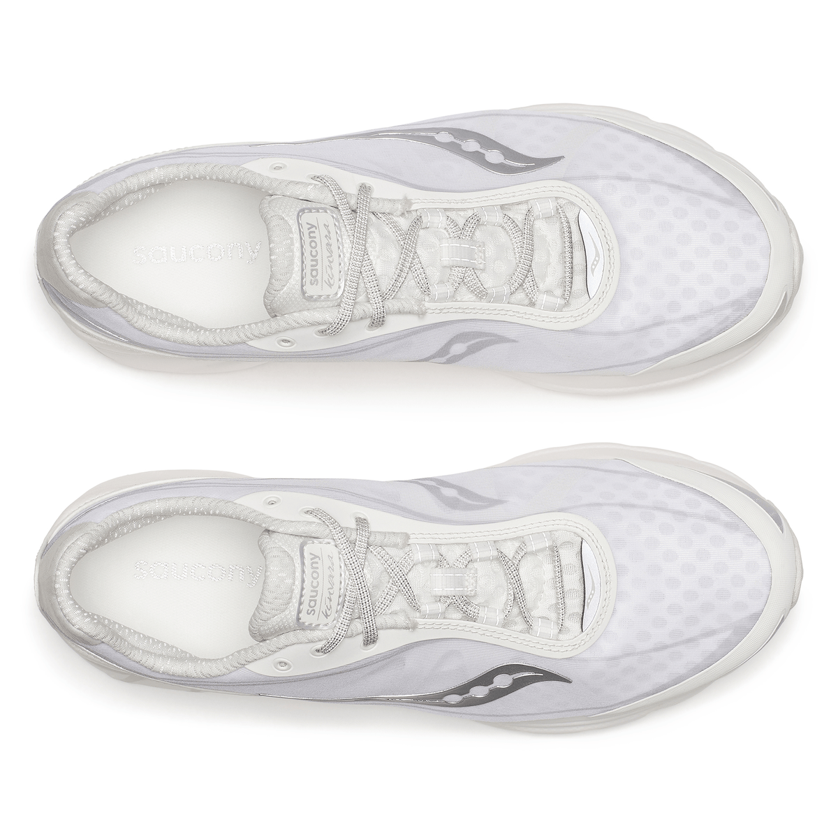 Saucony Kinvara 1 'Ivory Silver' — UK 1 — Top View