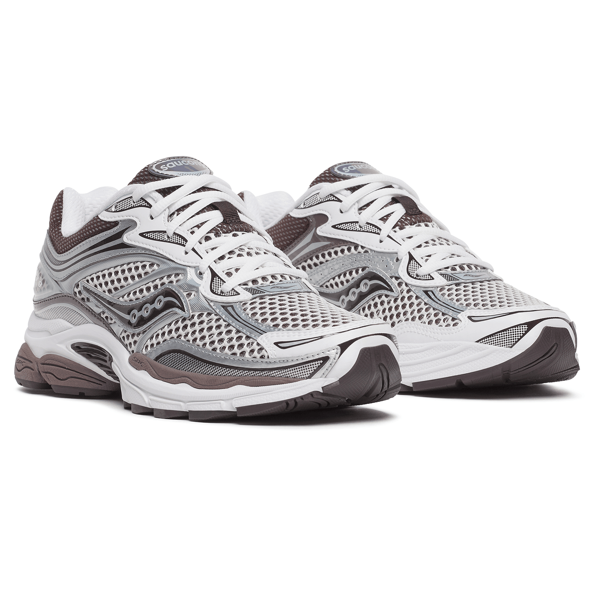 Saucony Progrid Omni 9 'White Brown' — UK 1 — Side View