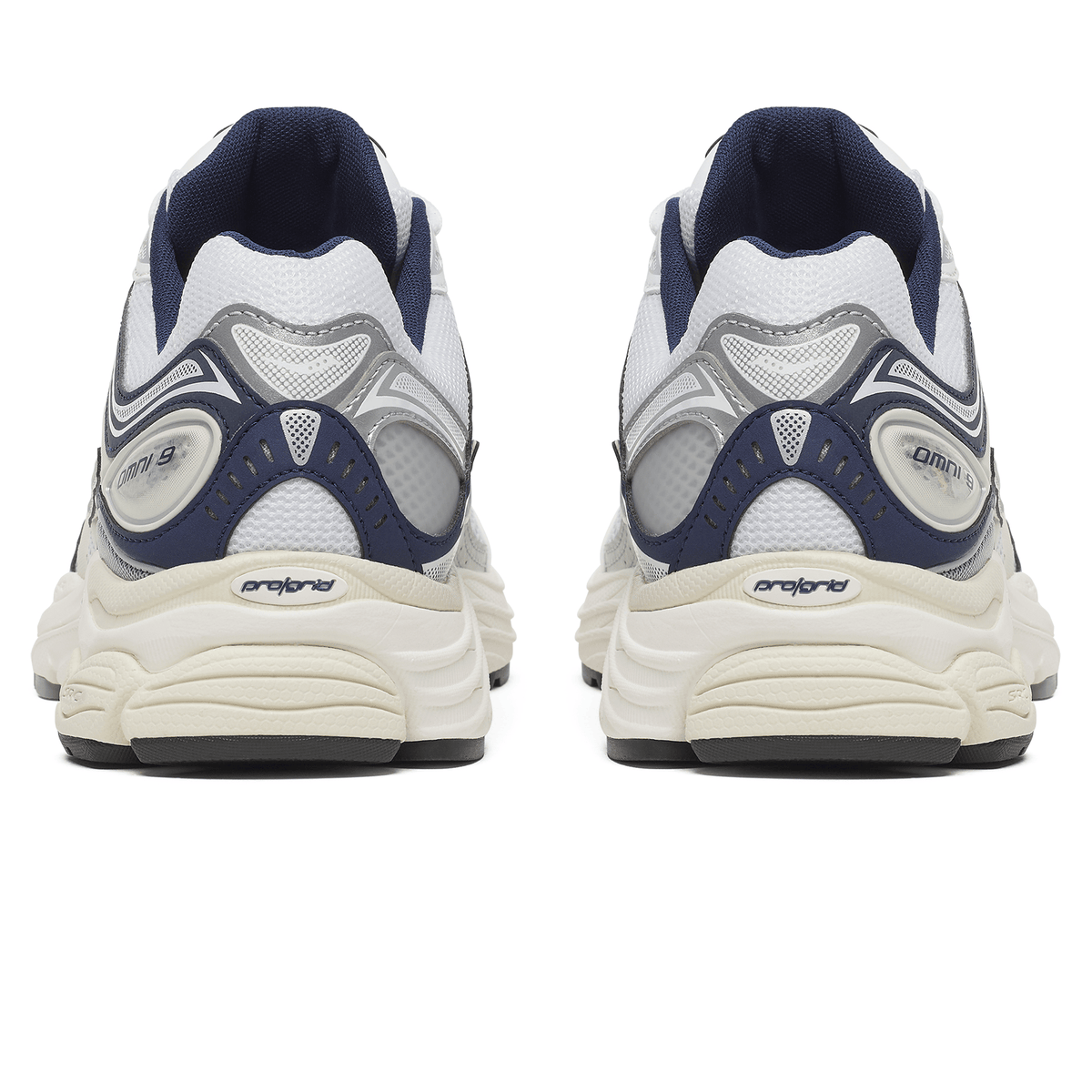 Saucony Progrid Omni 9 'White Navy' — UK 1 — Top View