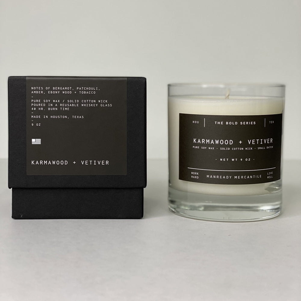 The Bold Series Soy Candle "Karmawood + Vetiver"