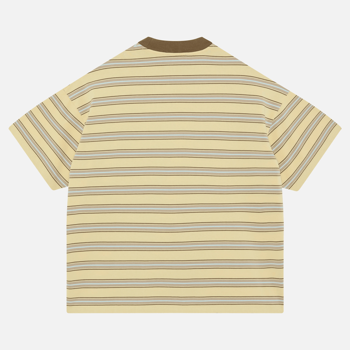 Summit Stripe Short Sleeve T-Shirt 'Yellow' — XXS — Side View