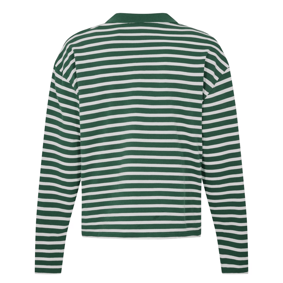 Summit Pique Long Sleeve Polo 'Forest White' — XXS — Side View