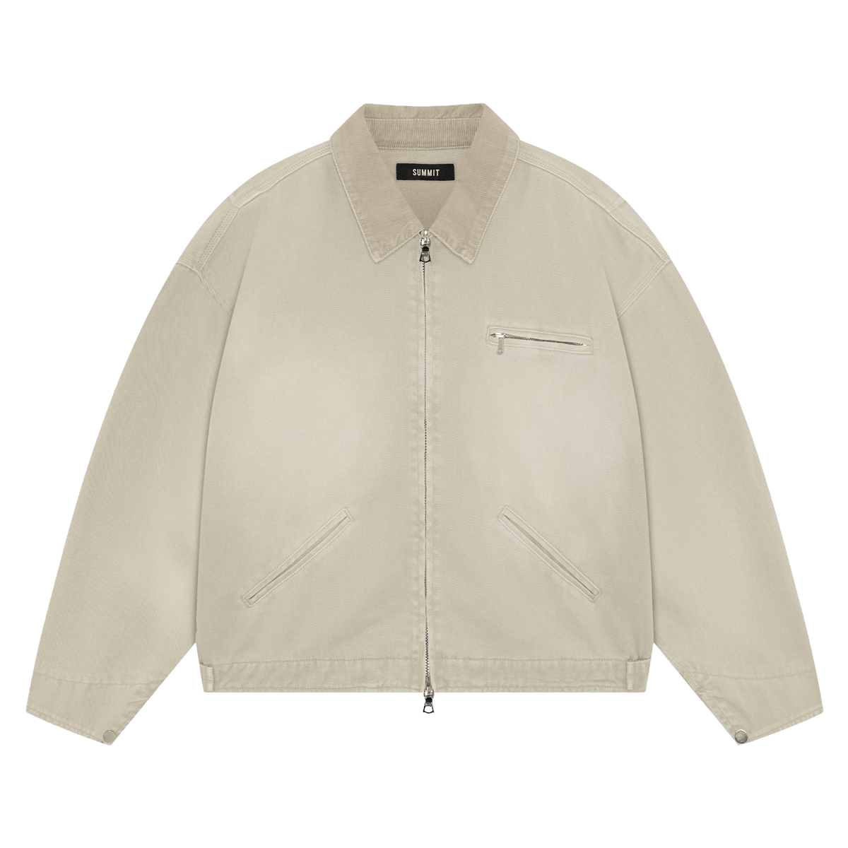 Summit Workers Jacket 'Vintage Beige' — XXS — Front View