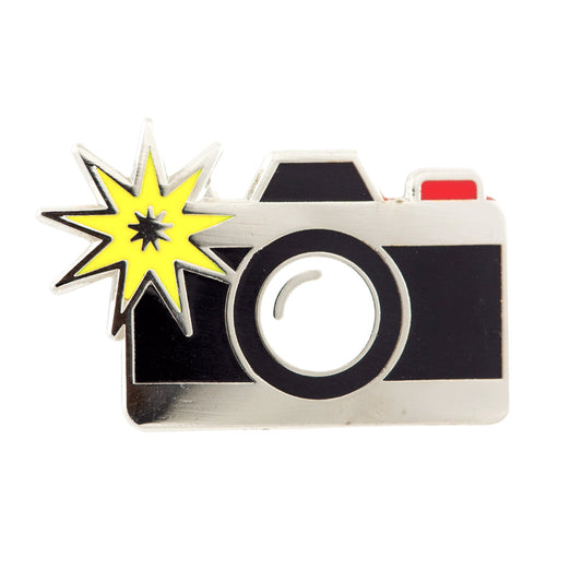 These are Things Camera Flash Enamel Pin