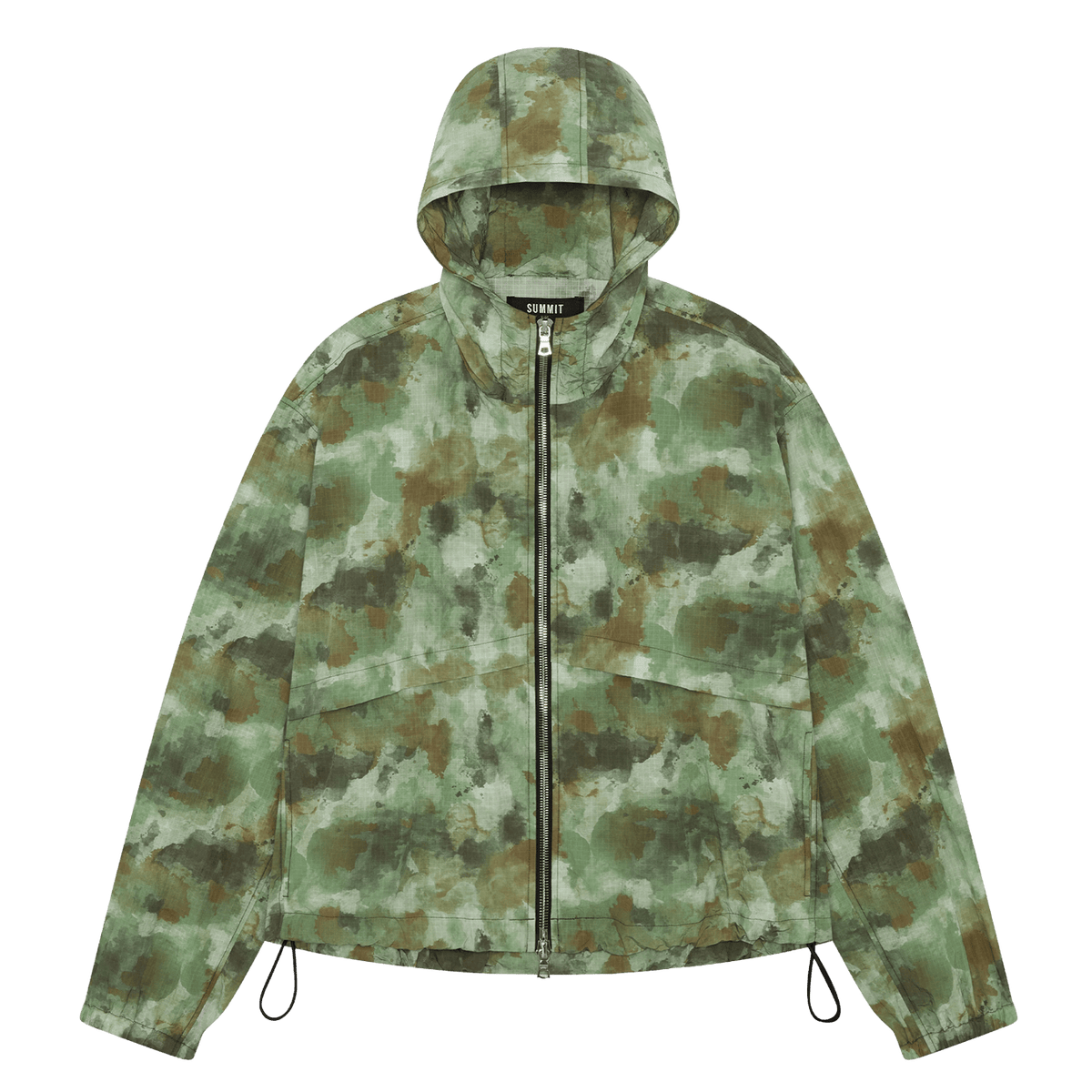 Summit Ripstop Windbreaker 'Watercolour Camo' — XXS — Front View