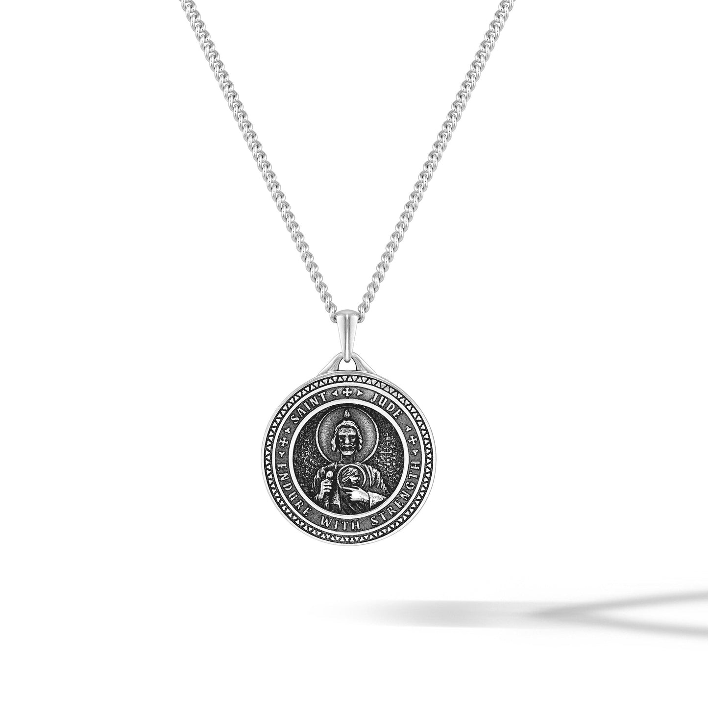 St. Jude Pendant - Sterling Silver