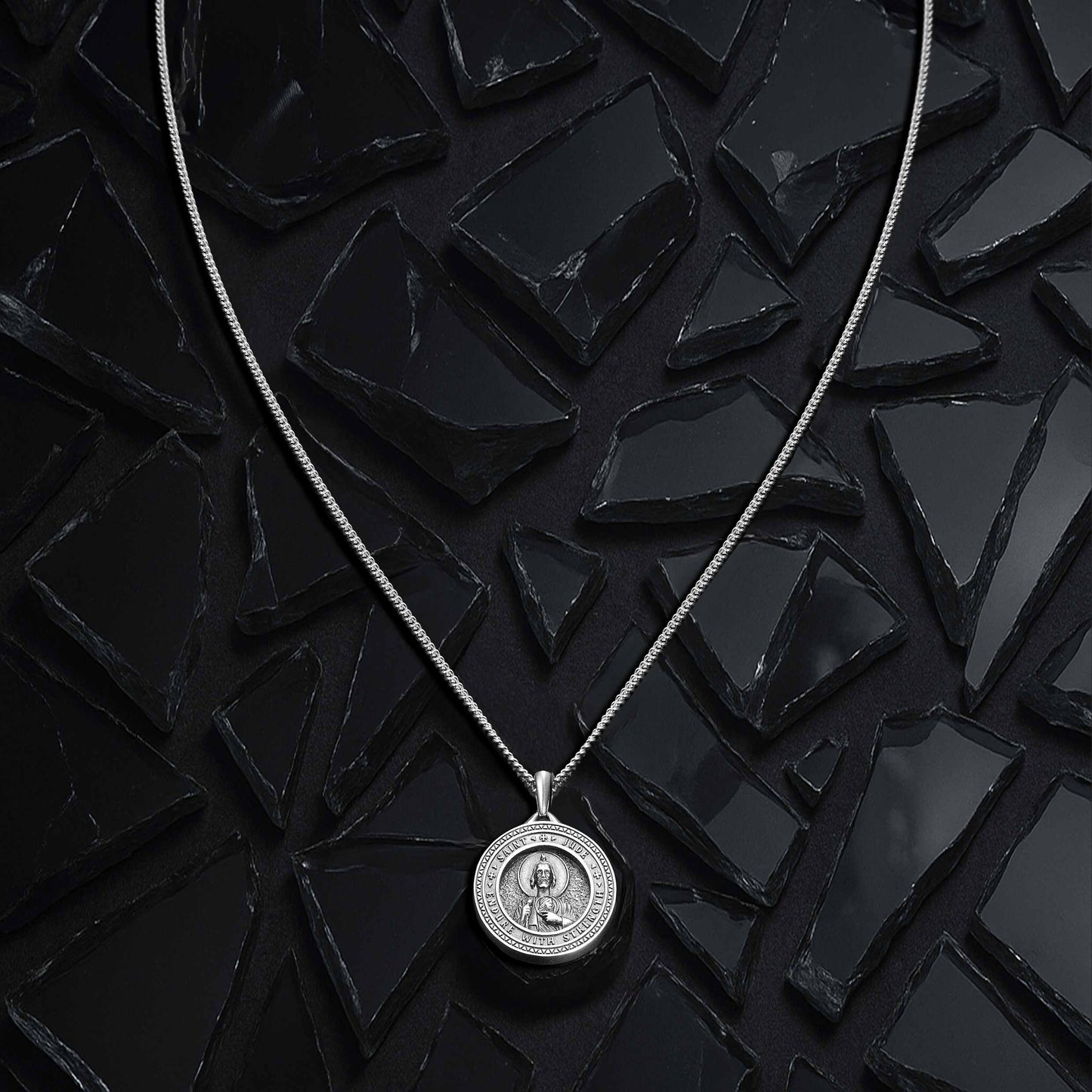 St. Jude Pendant - Sterling Silver
