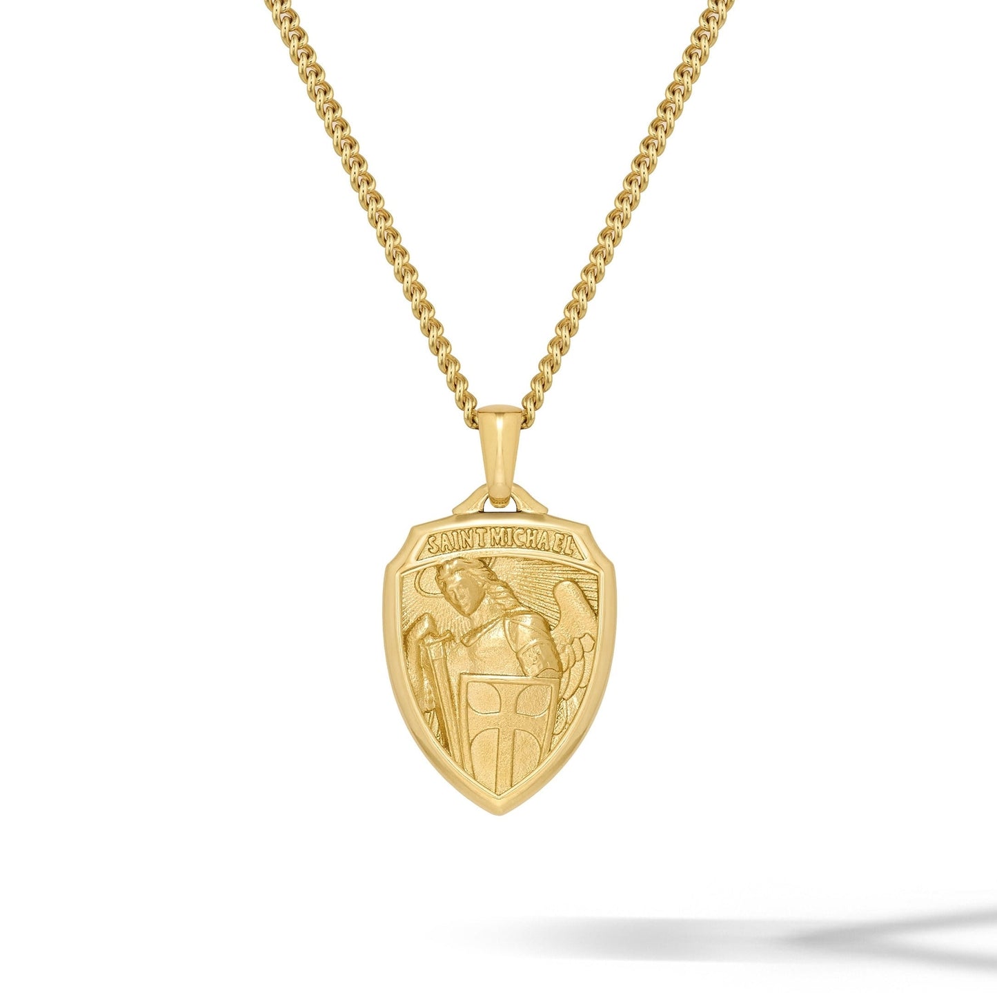 St. Michael Amulet - 14K Gold