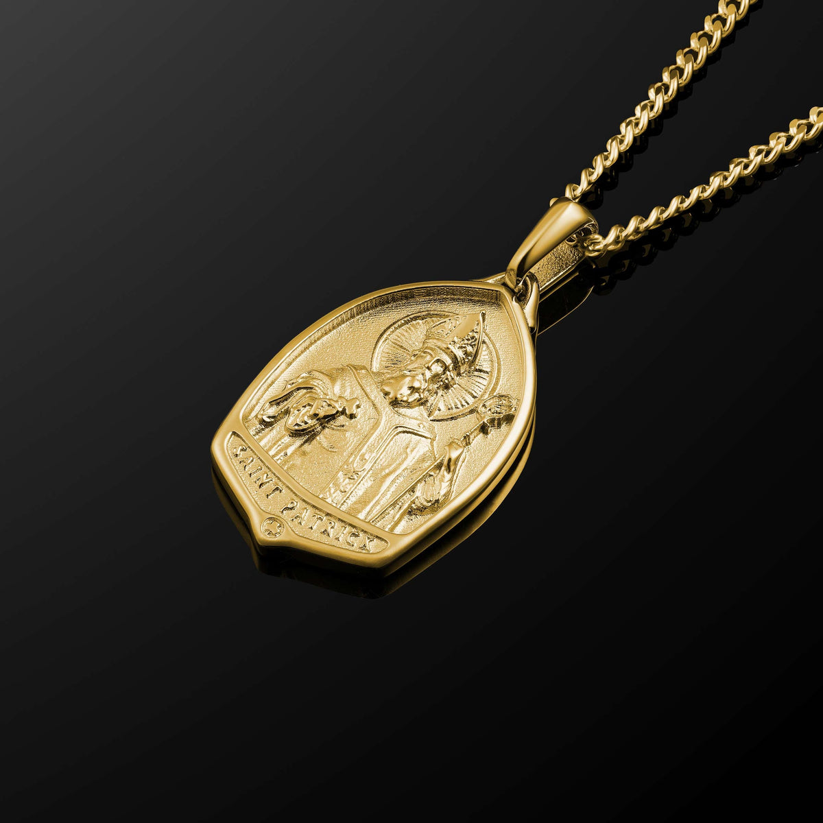 St. Patrick Pendant - 14K Gold