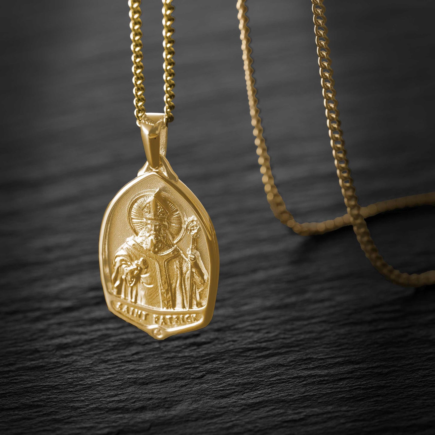 St. Patrick Pendant - 14K Gold