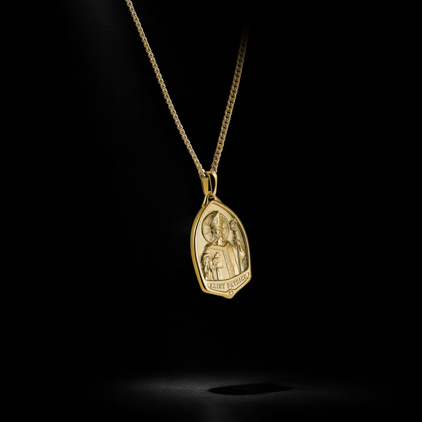 St. Patrick Pendant - 14K Gold