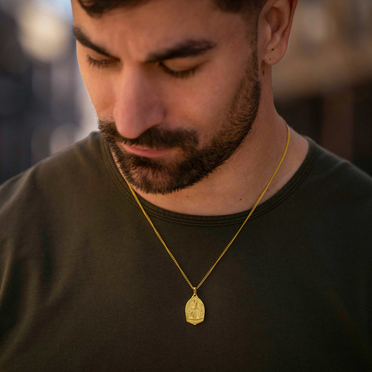 St. Patrick Pendant - 14K Gold