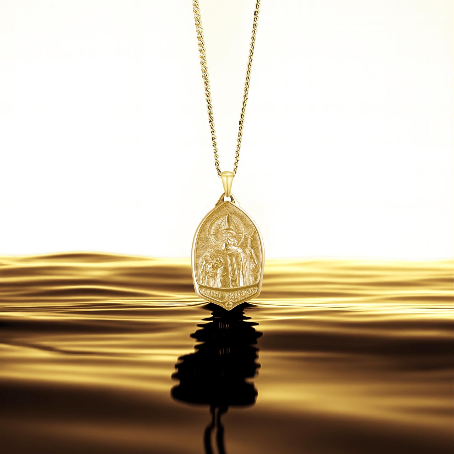St. Patrick Pendant - 14K Gold