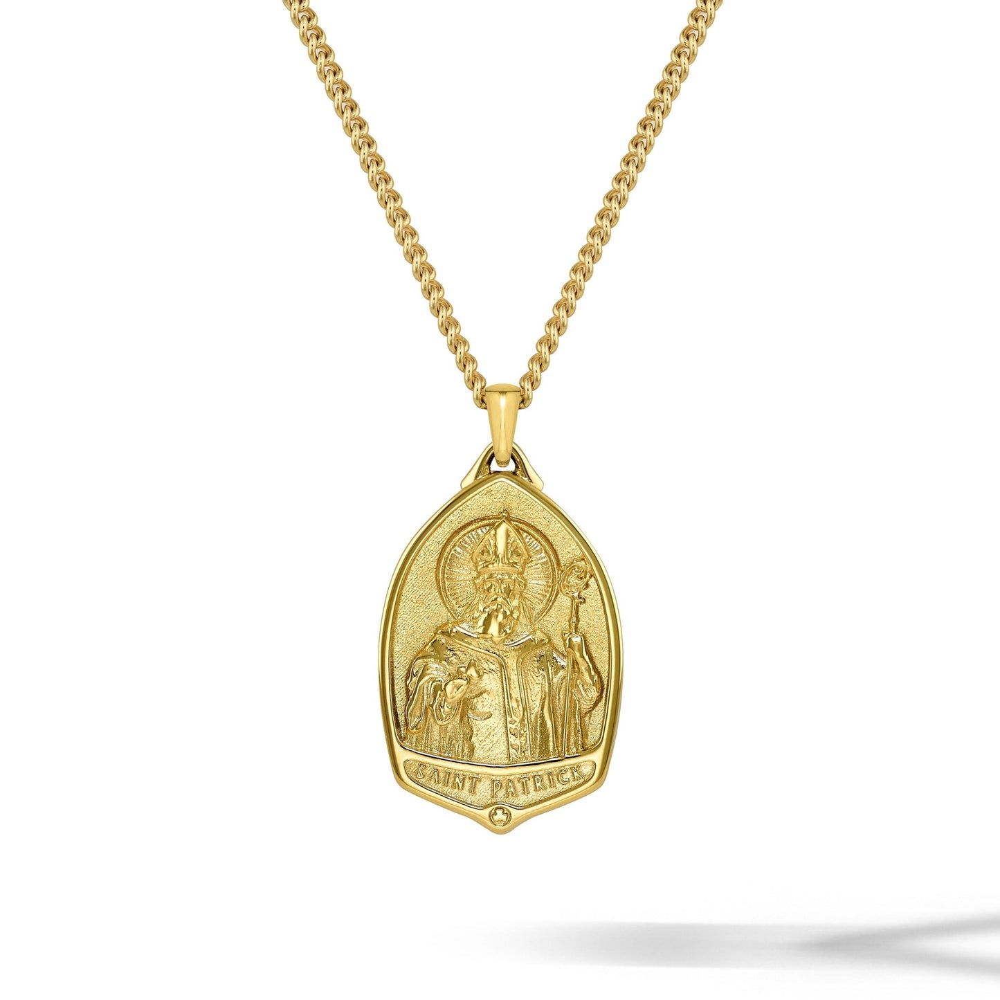St. Patrick Pendant - 14K Gold