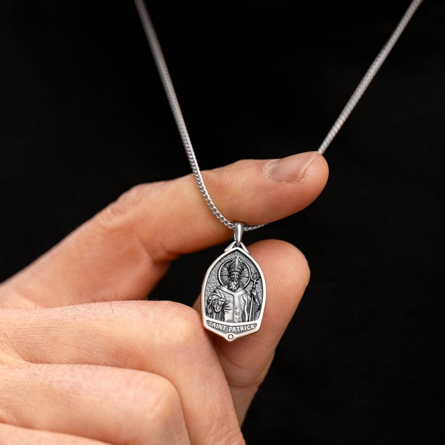 St. Patrick Pendant - Sterling Silver