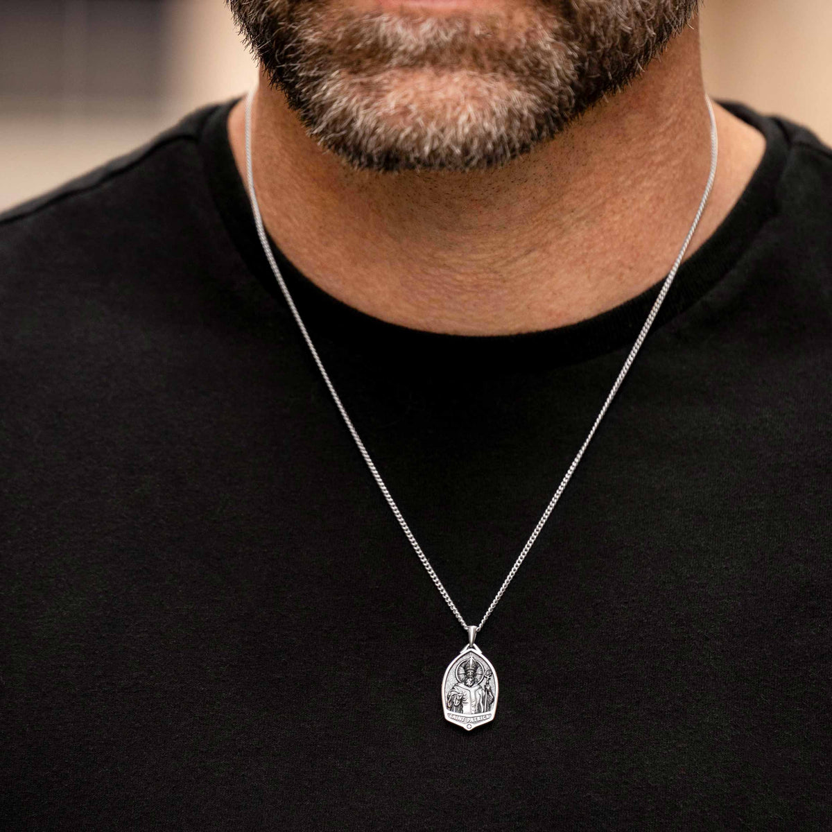 St. Patrick Pendant - Sterling Silver