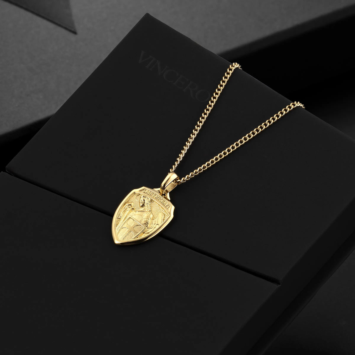 St. Michael Amulet - 14K Gold