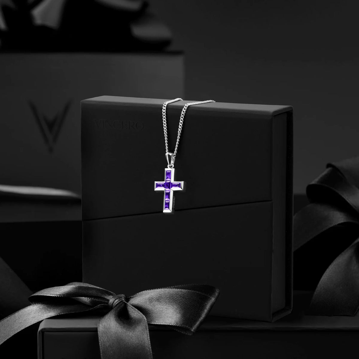 Stone Cross Set - Amethyst Set