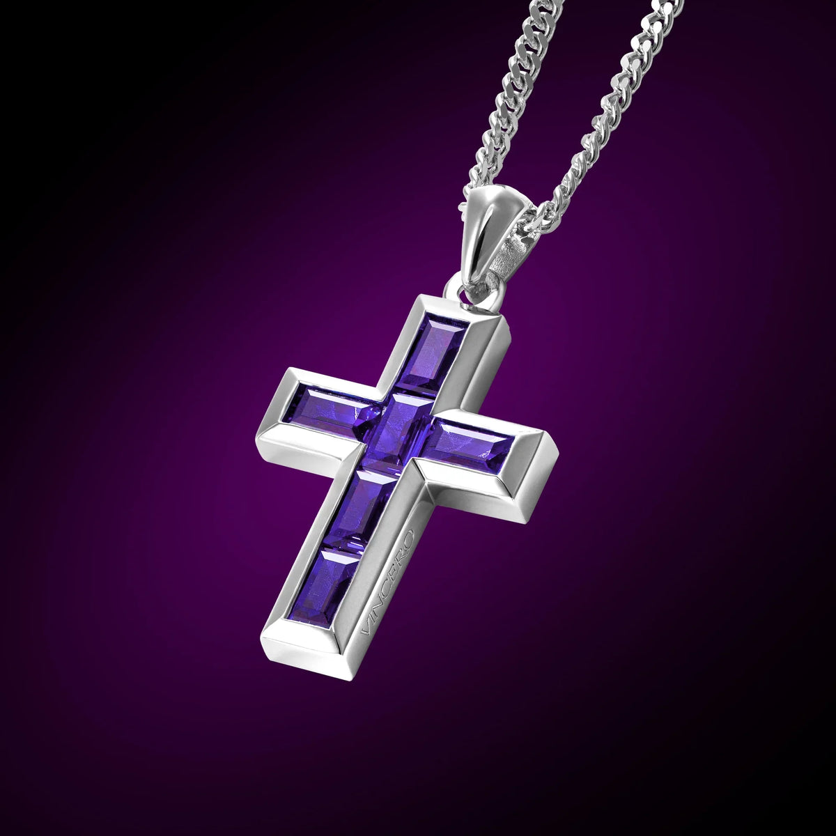 Stone Cross Set - Amethyst Set