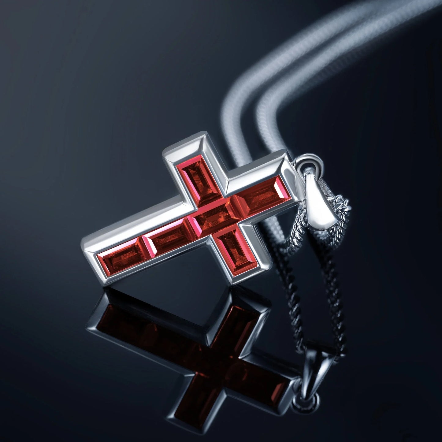 Stone Cross Set - Ruby Set