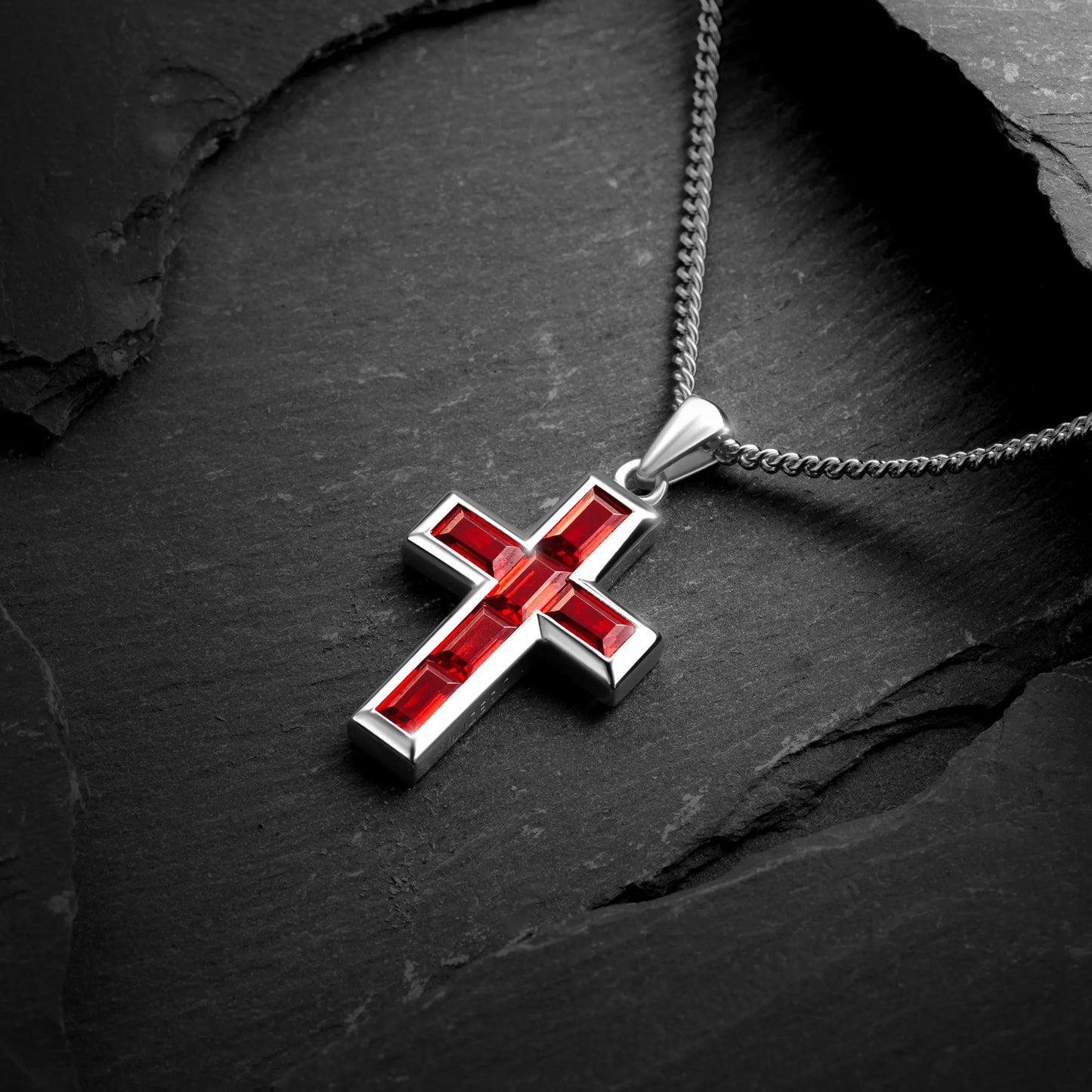 Stone Cross Set - Ruby Set