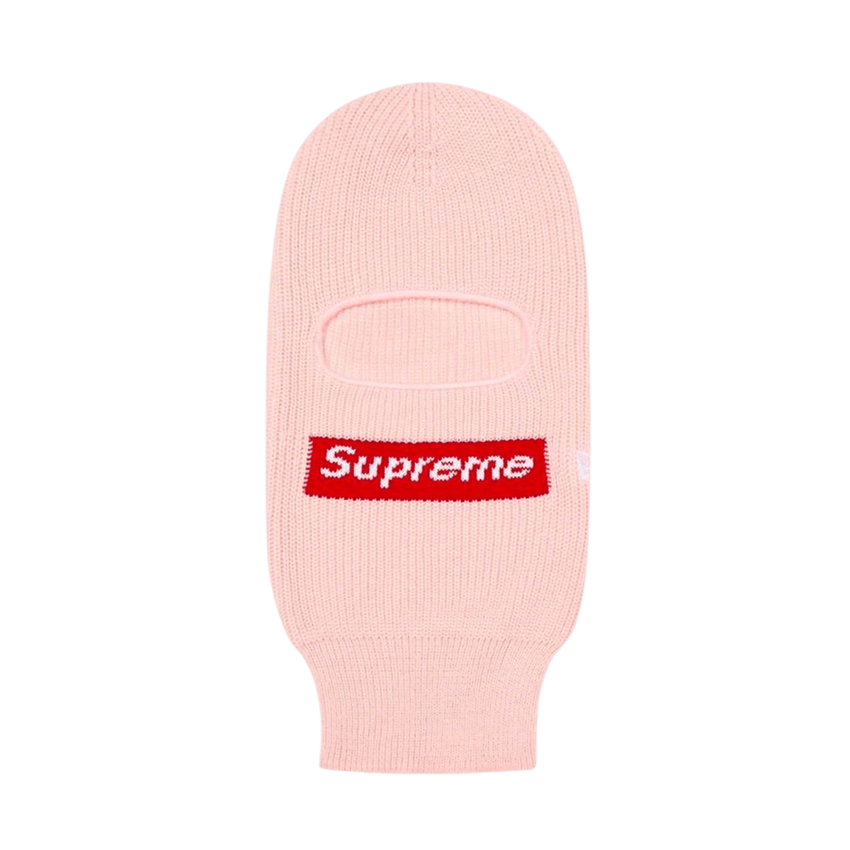 Supreme x New Era Box Logo Balaclava 'Pink' — Front View