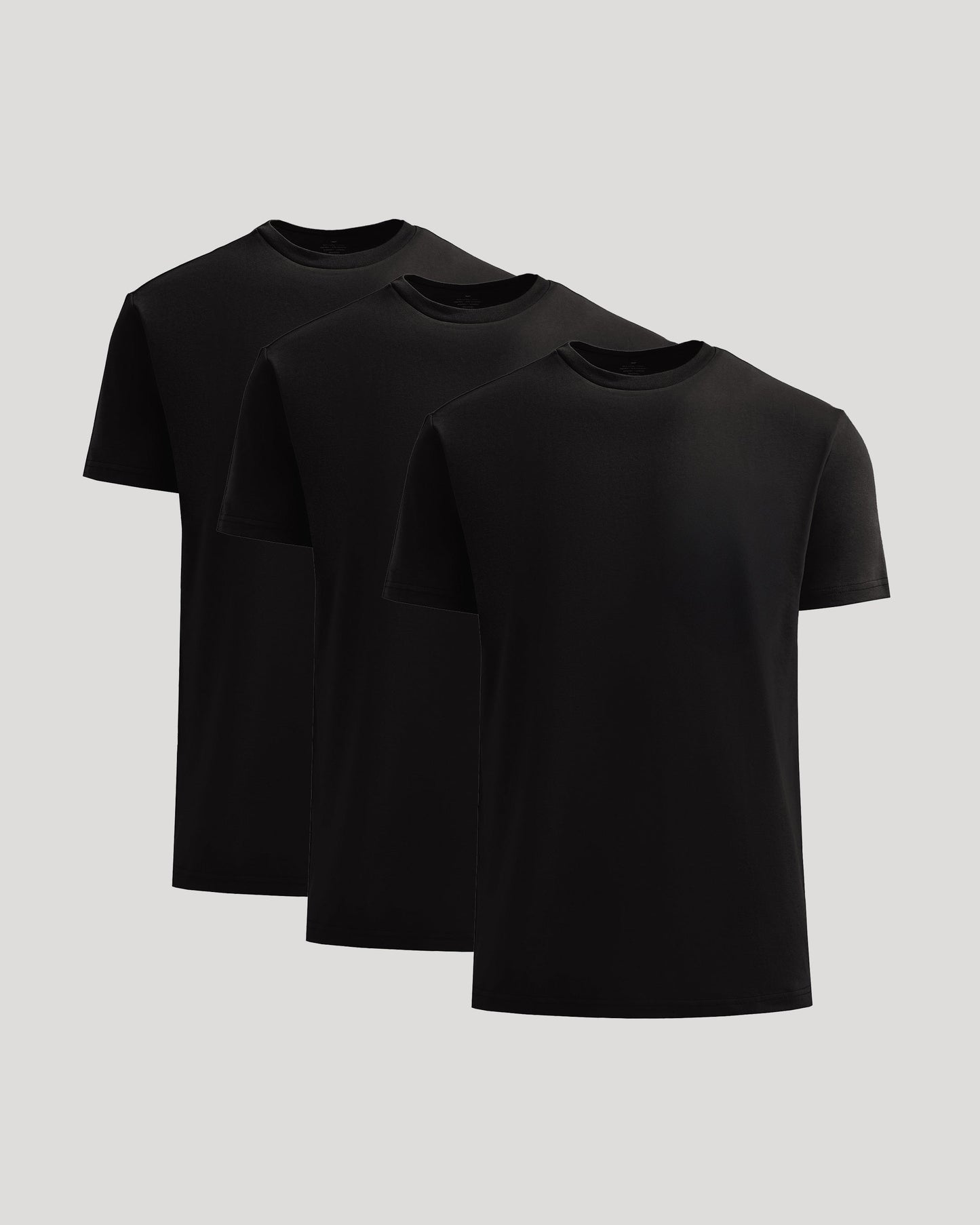 All Black Heavyweight Crew 3-Pack