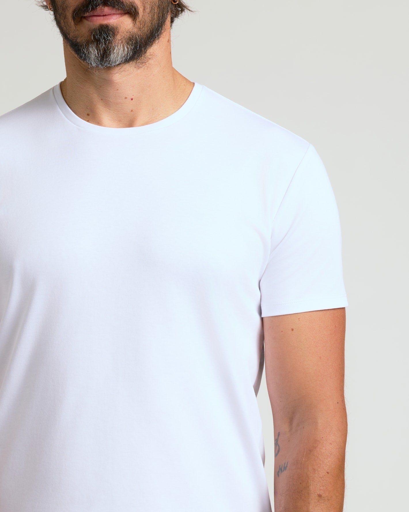 Pima Cotton Blend Curved Hem Crew 7-Pack