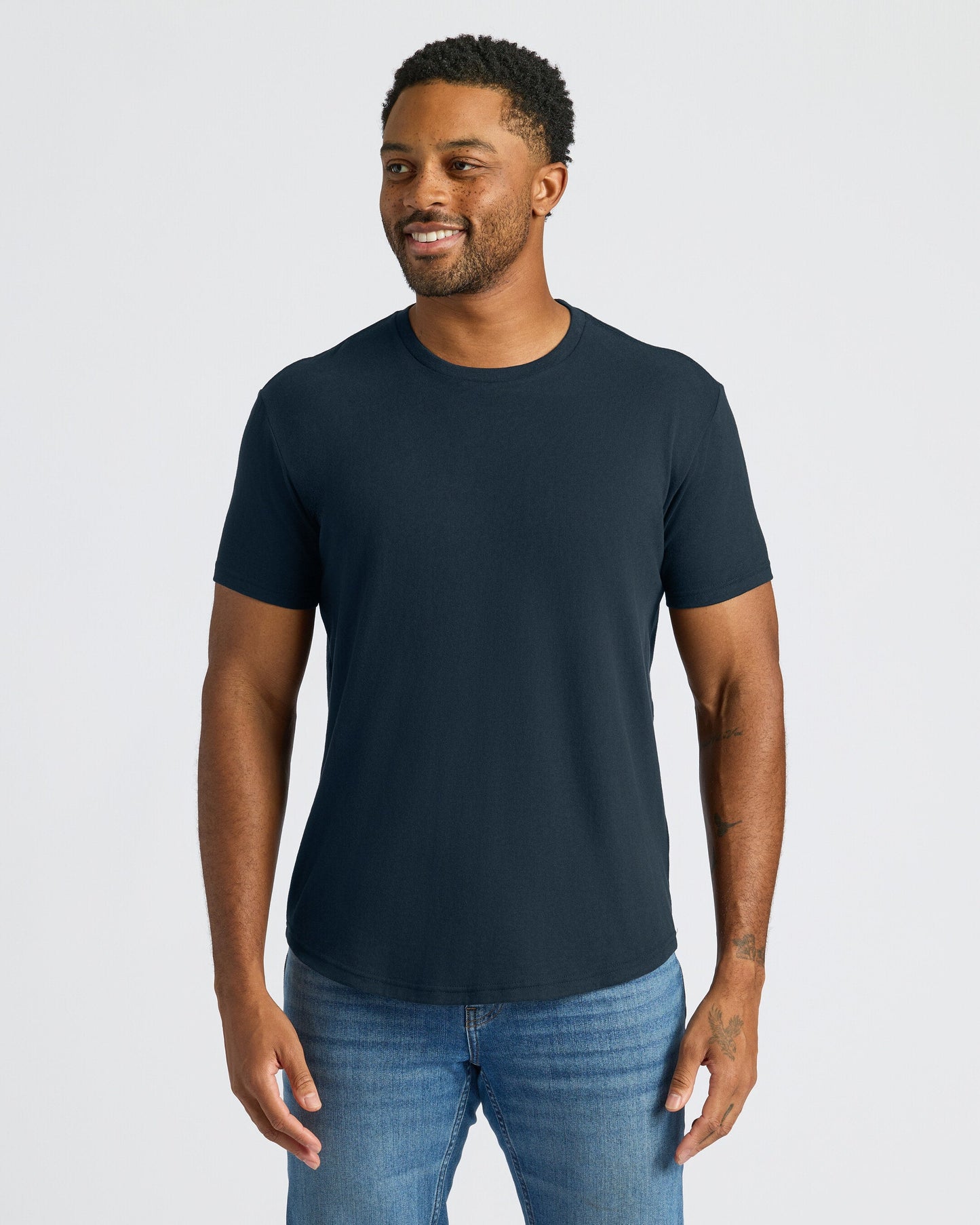 The Staple Curved Hem Classic Crew Neck 3-Pack