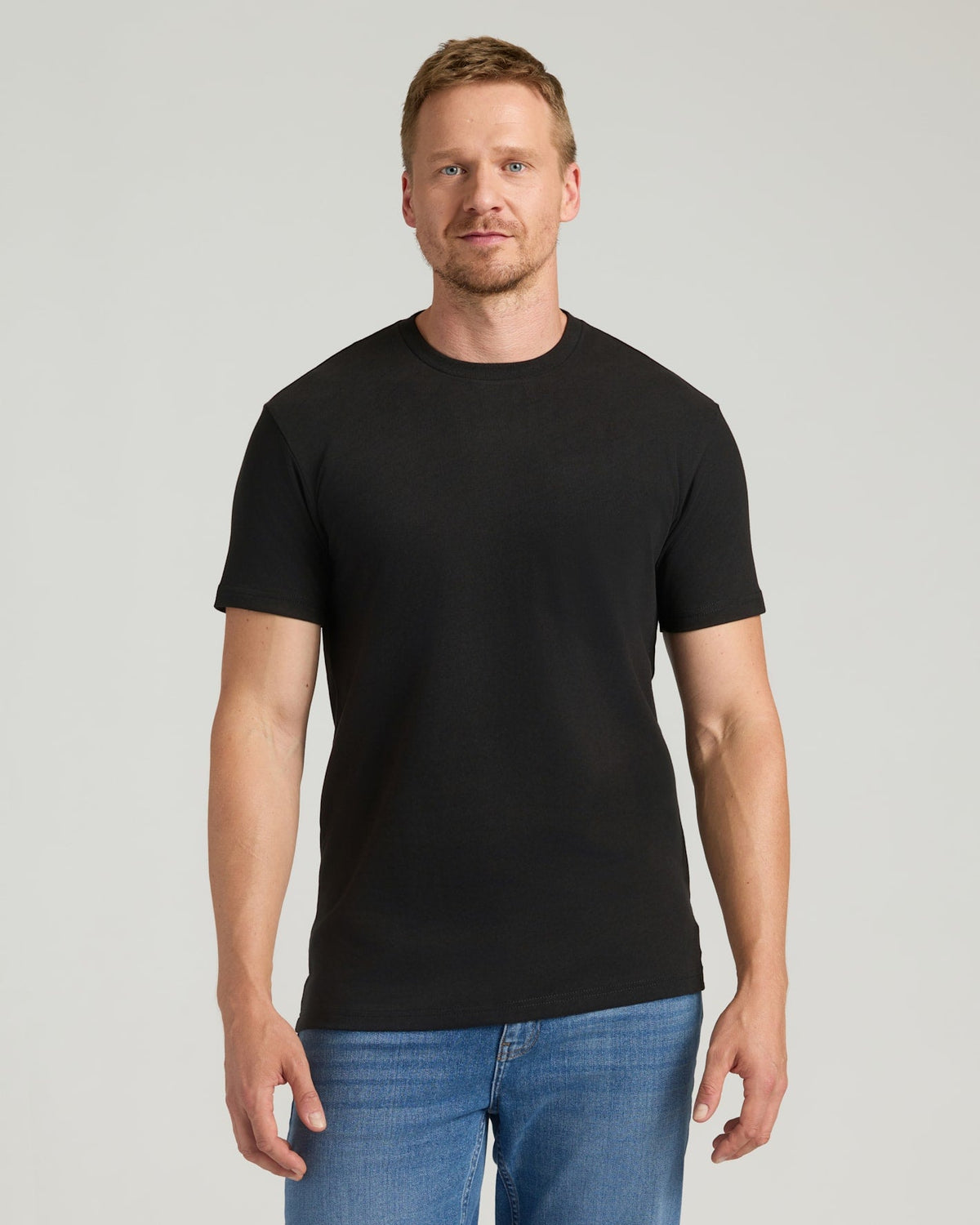 All Black Tall Heavyweight Crew 3-Pack