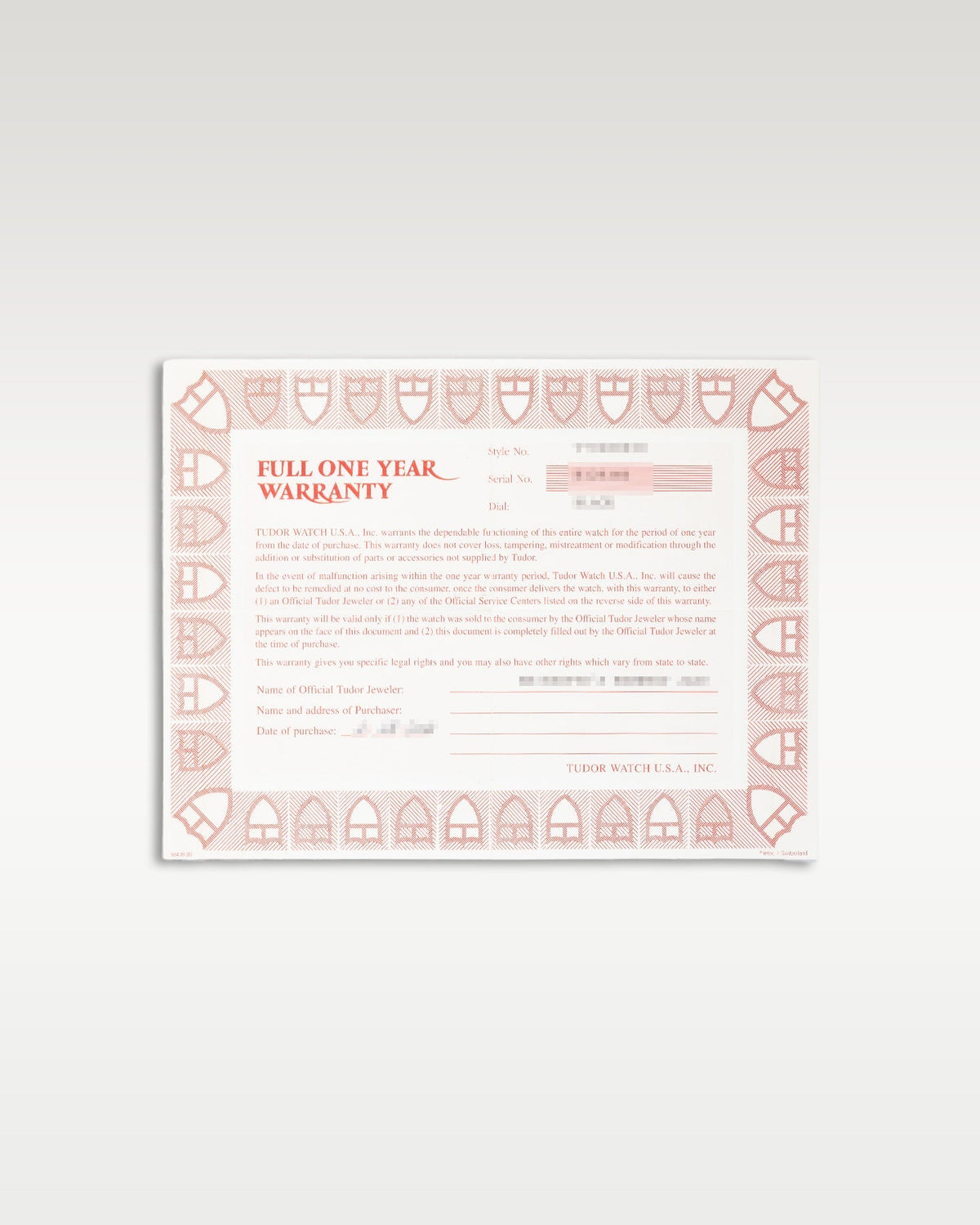 Tudor Tiger Prince Date 79280