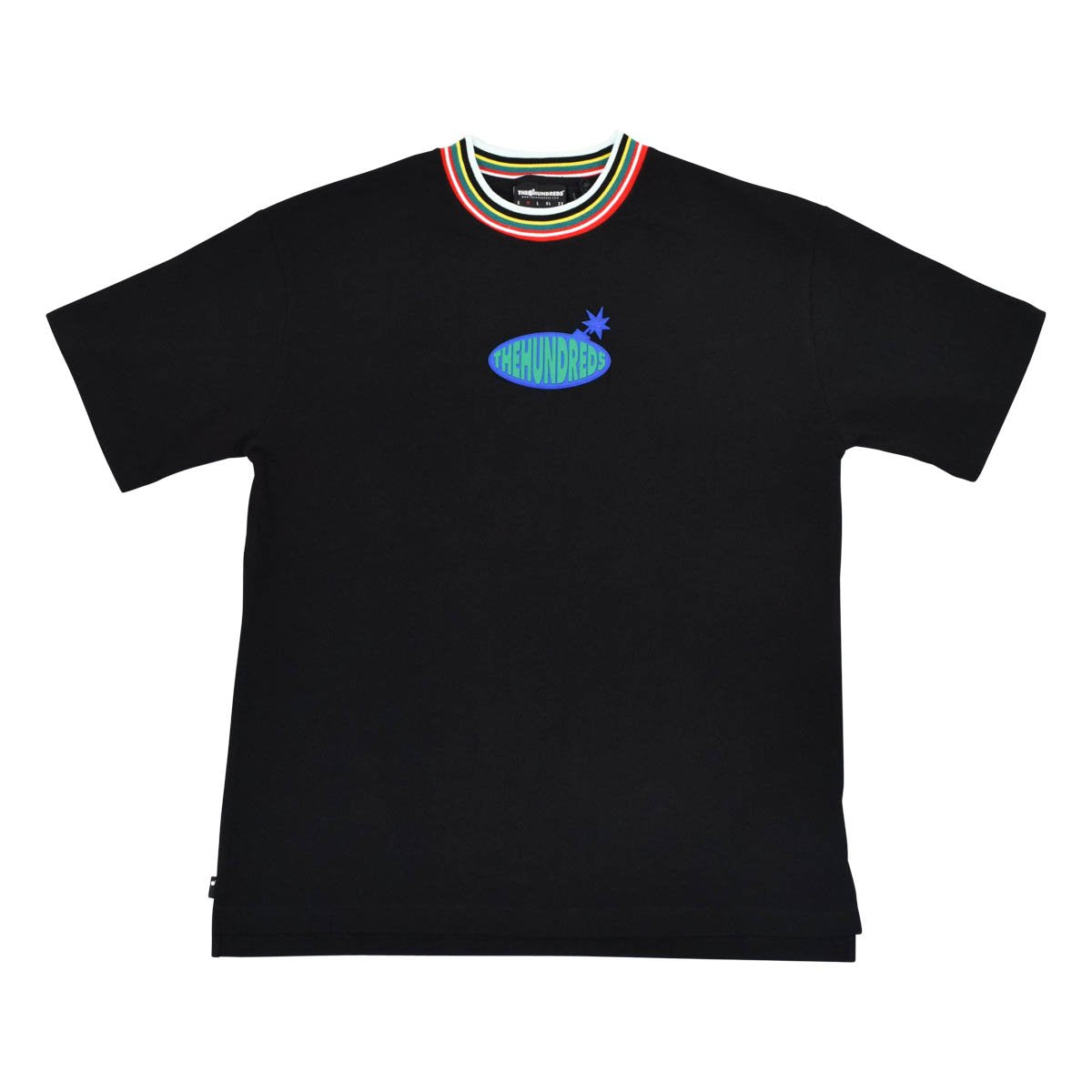 Rubber Patch Multicolor Collar Tee